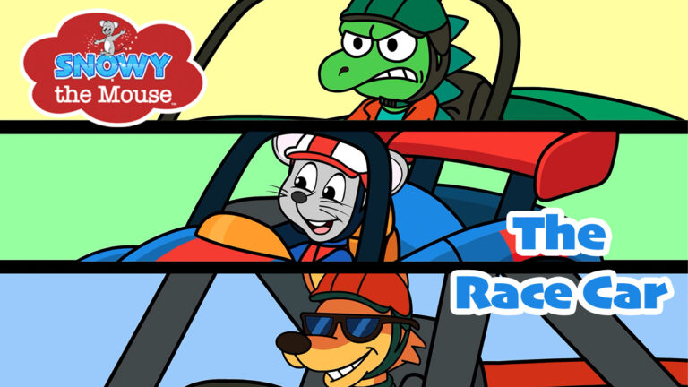 Snowy the Mouse - Snowy Short - The Race Car