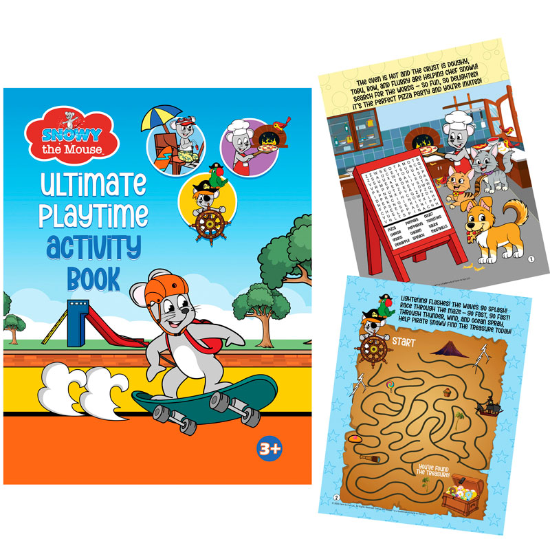 Snowy the Mouse - Products - Snowy the Mouse™ Ultimate Playtime Activity Book Snowy the Mouse - Products - Snowy the Mouse™ Ultimate Playtime Activity Book