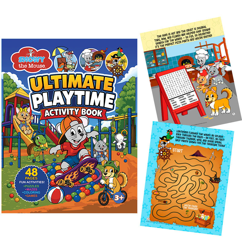 Snowy the Mouse - Products - Snowy the Mouse™ Ultimate Playtime Activity Book