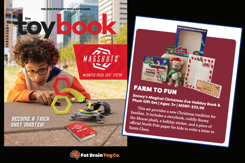 Snowy the Mouse - News - Snowy the Mouse™ Brings Holiday Cheer to The Toy Book Specialty Toys & Gifts Issue